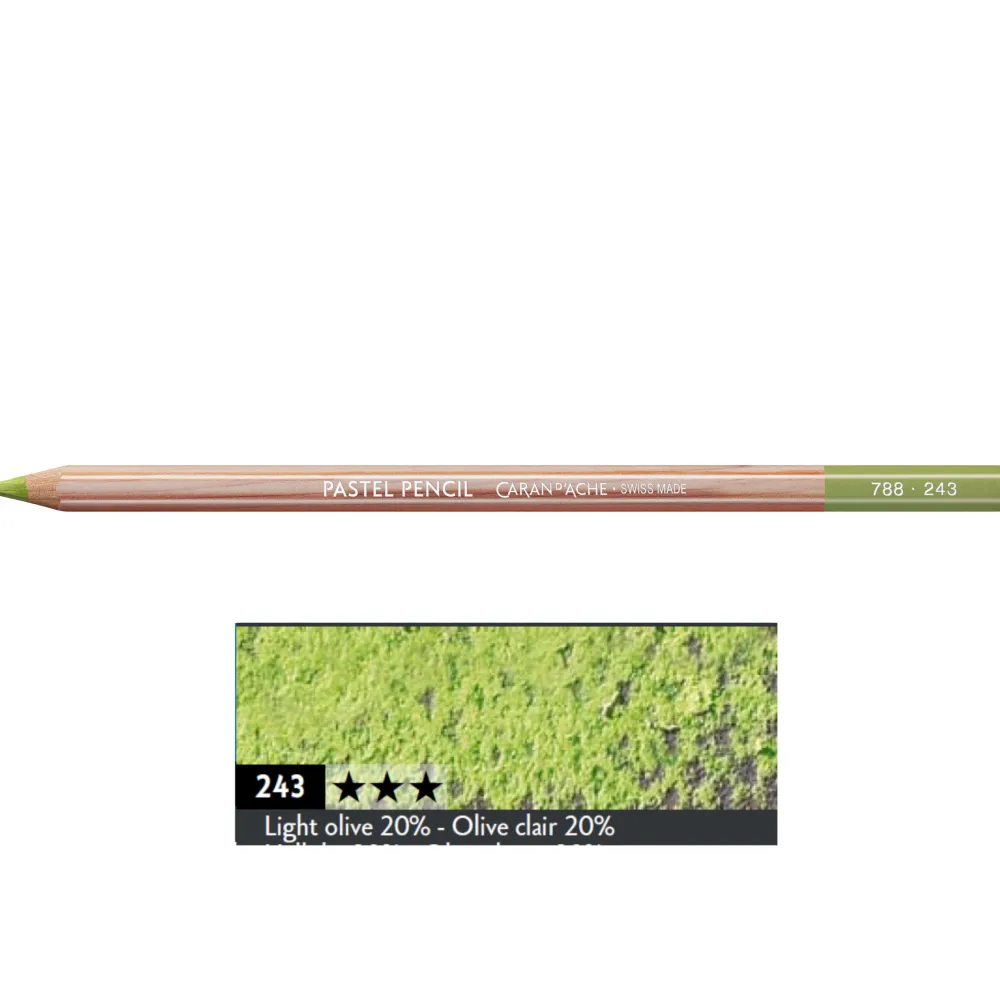 Caran d'Ache Pastela sucha w kredce Pastel Pencil - - 245, Light Olive 40% > Pastele