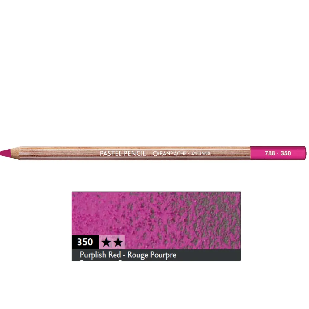 Caran d'Ache Pastela sucha w kredce Pastel Pencil - - 350, Purplish Red