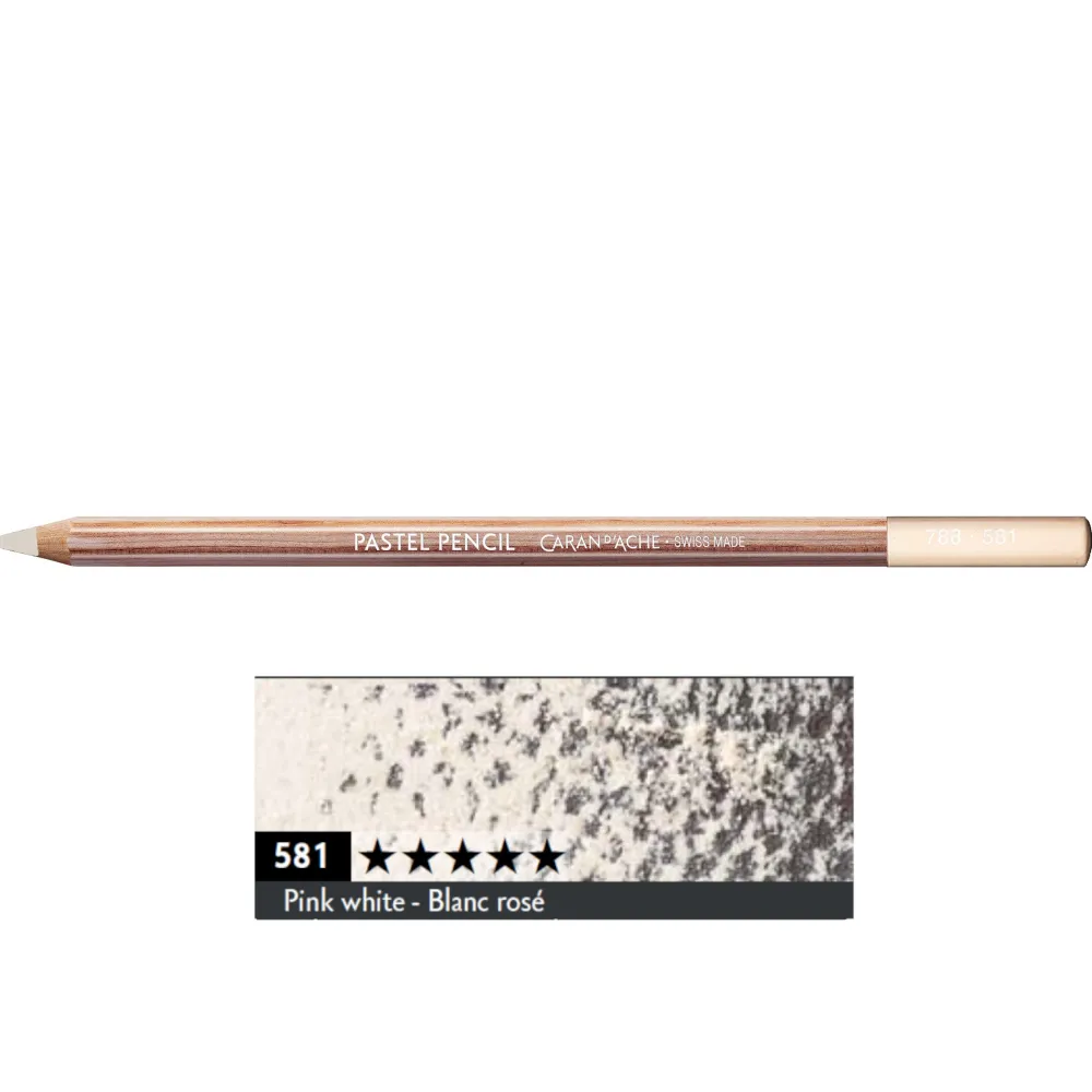 Caran d'Ache Pastela sucha w kredce Pastel Pencil - - 581, Pink White