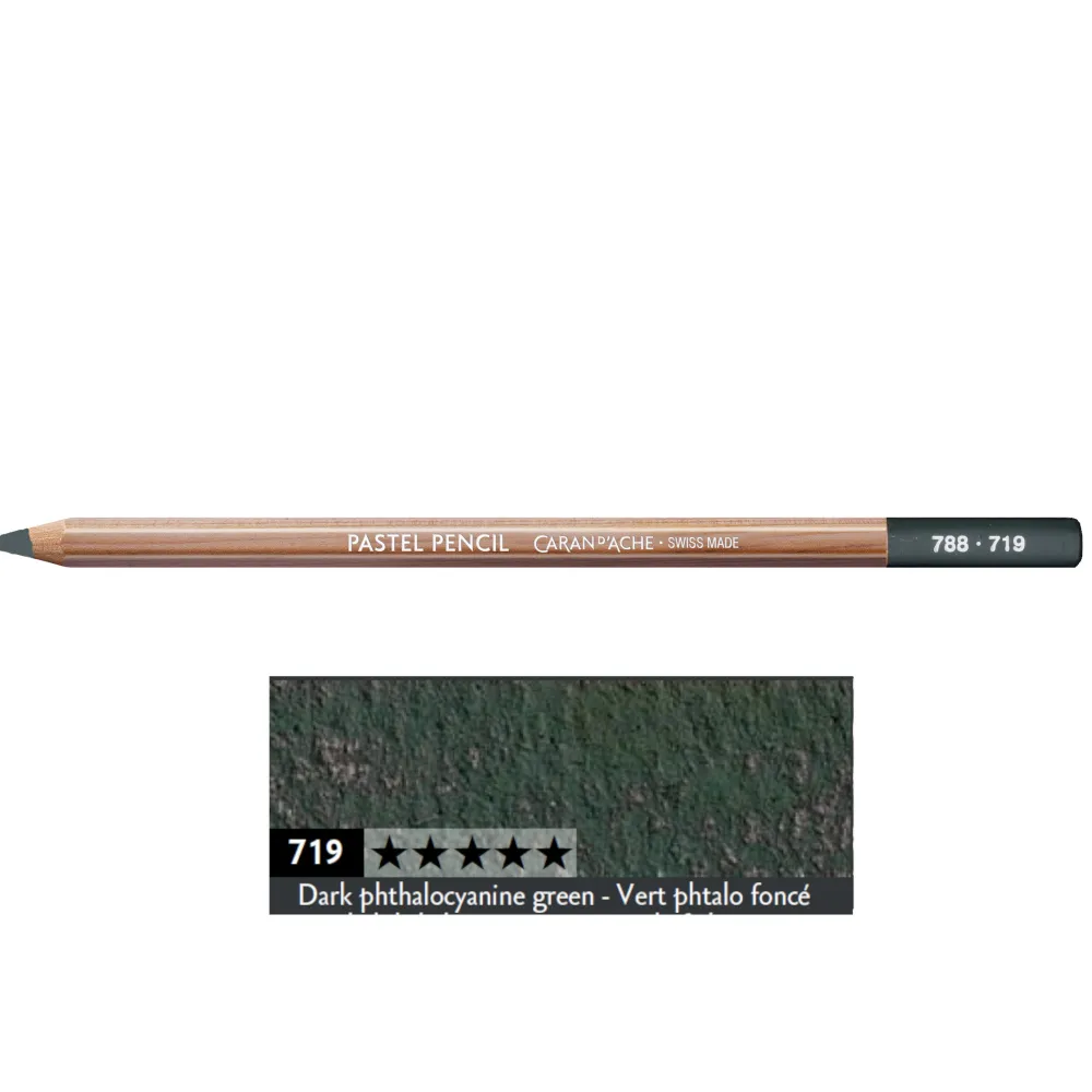 Caran d'Ache Pastela sucha w kredce Pastel Pencil - - 719, Dark Phthalo Green
