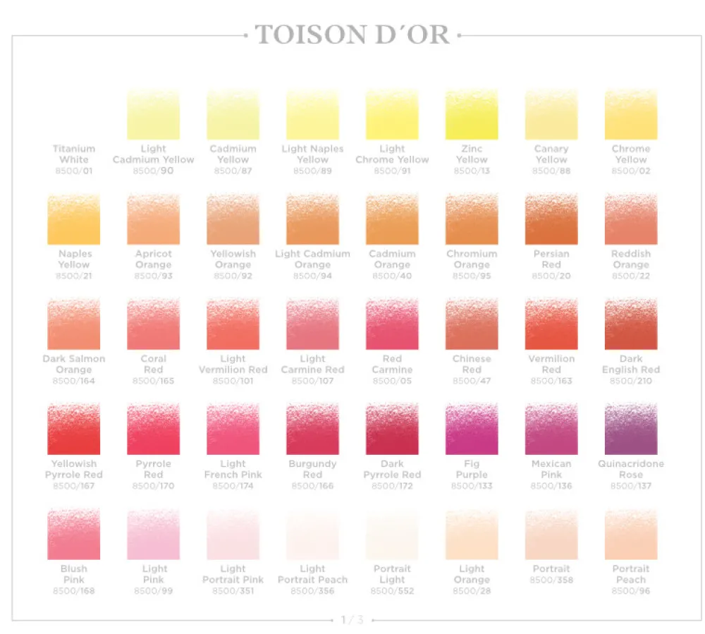 KOH-I-NOOR Pastele suche Toison D'or - - 165, Coral Red > Pastele