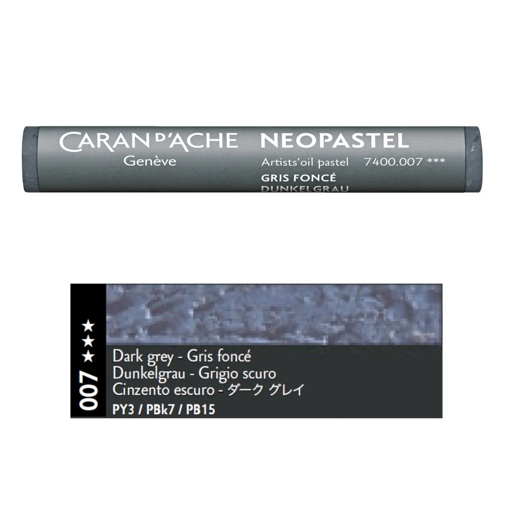 Caran d'Ache Pastel olejna Neopastel - - 007, Dark Grey