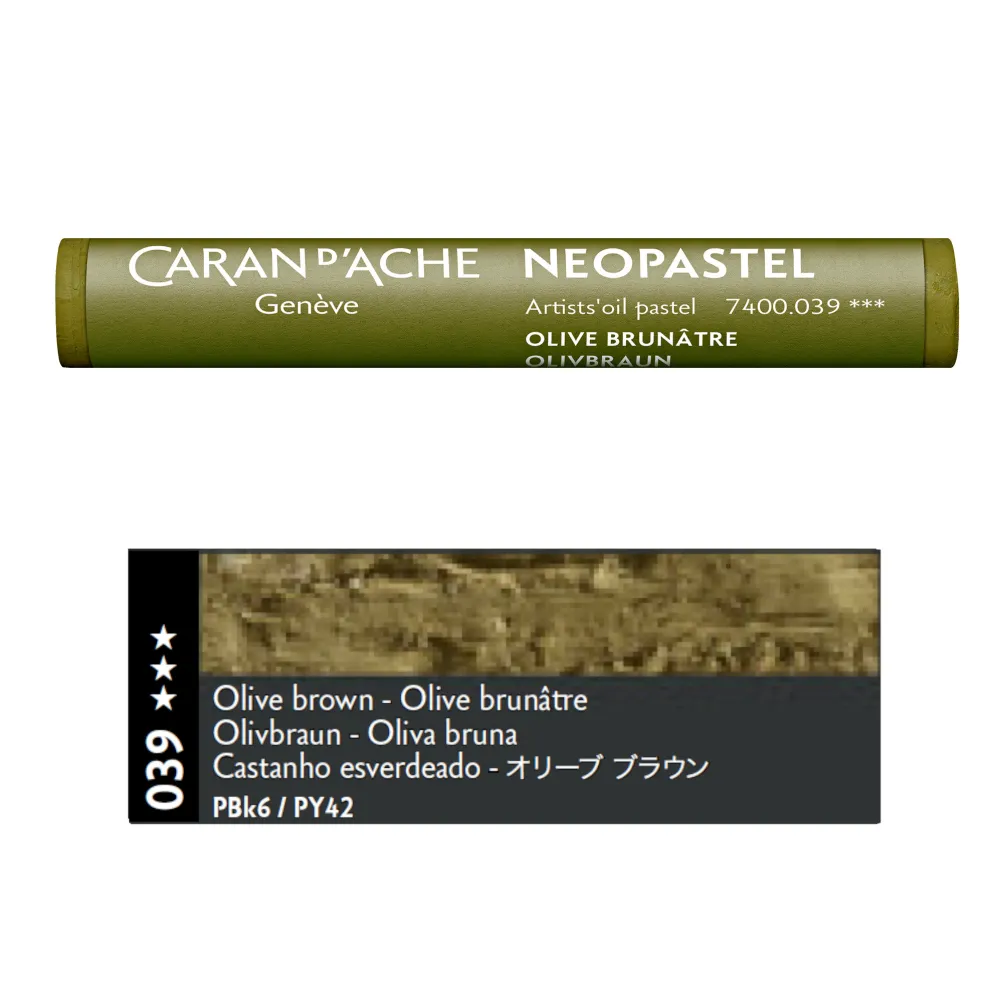 Caran d'Ache Pastel olejna Neopastel - - 039, Olive Brown