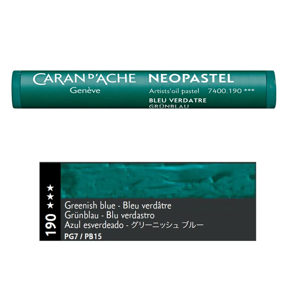 Caran d'Ache Pastel olejna Neopastel - - 190, Greenish Blue