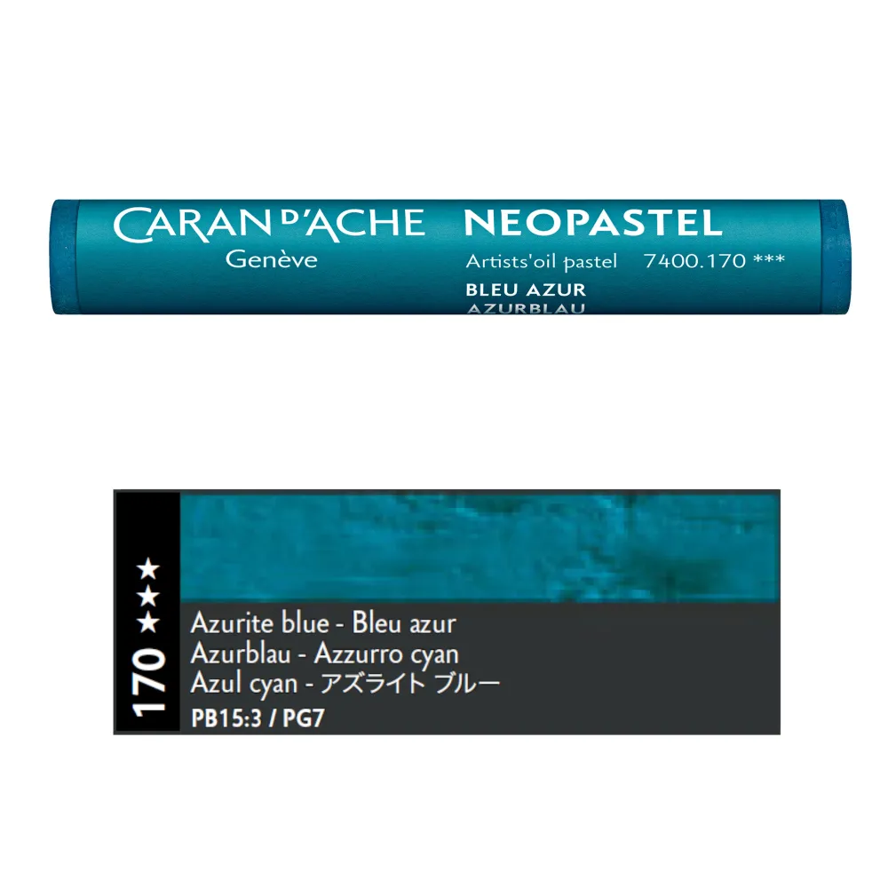 Caran d'Ache Pastel olejna Neopastel - - 170, Azurite Blue