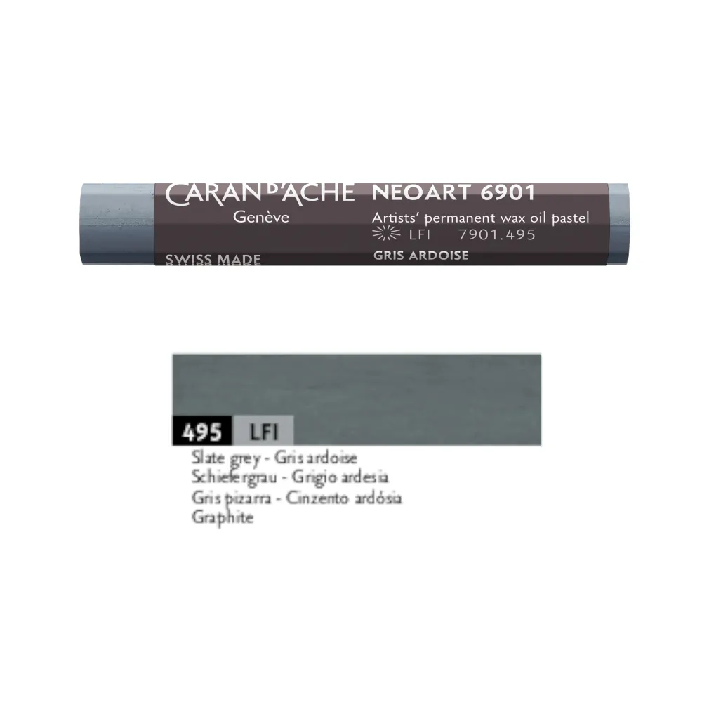 Caran d'Ache Pastel woskowo-olejny Neoart 6901 - - 495, Slate Grey > Pastele