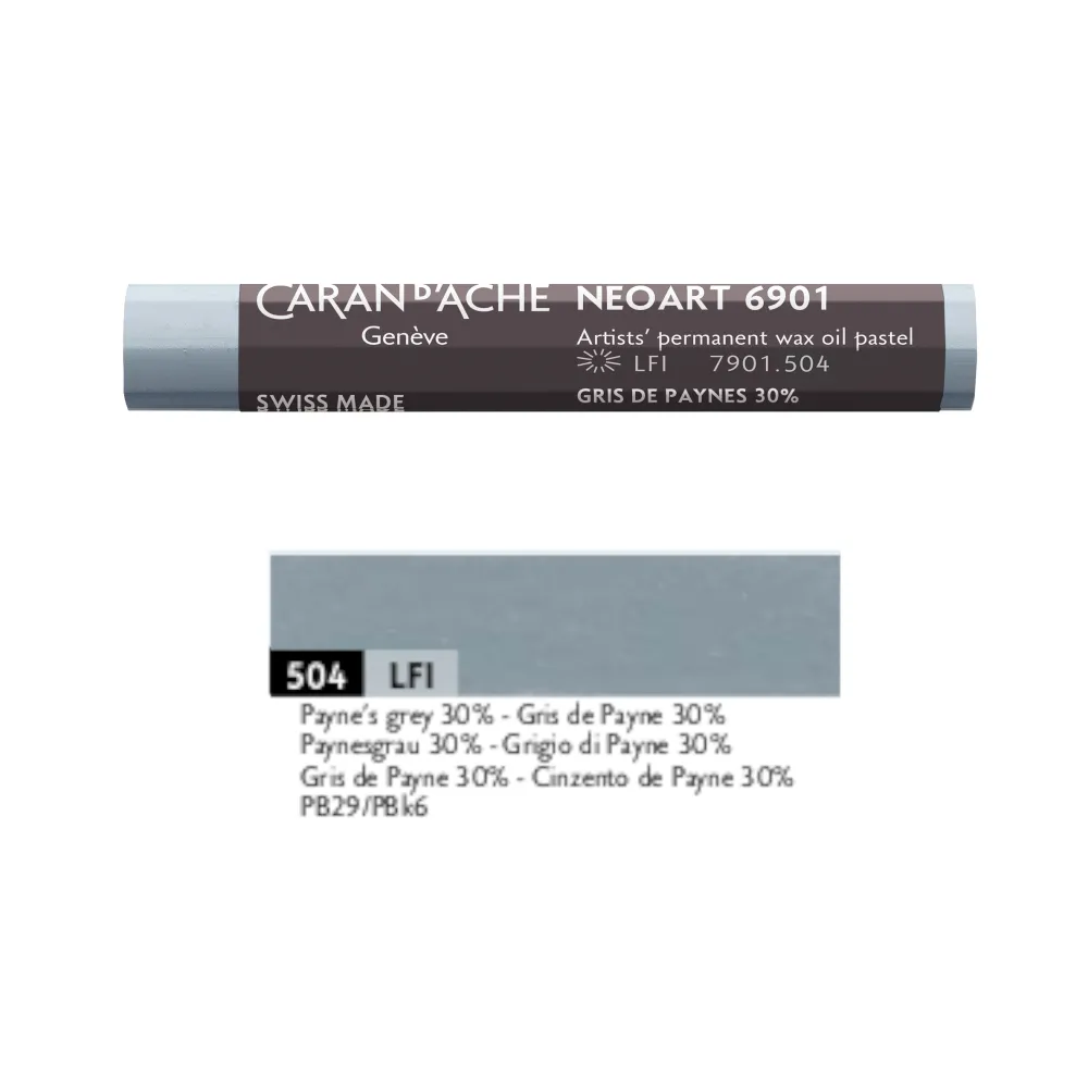 Caran d'Ache Pastel woskowo-olejny Neoart 6901 - - 504, Payne's Grey 30 > Pastele