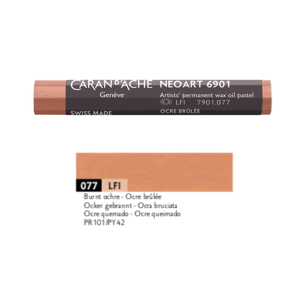 Caran d'Ache Pastel woskowo-olejny Neoart 6901 - - 077, Burnt Ochre > Pastele