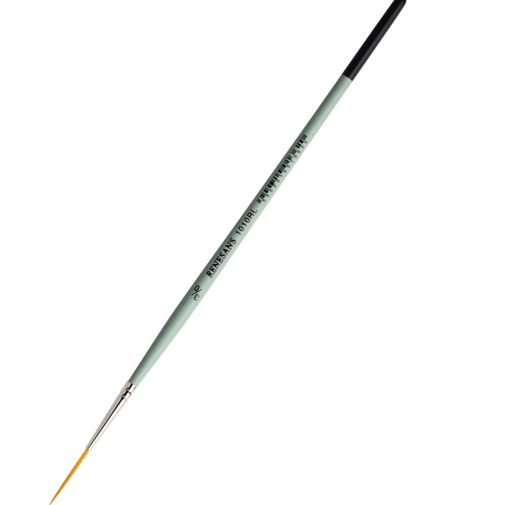 Renesans Pędzel do kaligrafii, literniczy, seria 1010RL - - krótka rączka, nr 3/0 > Pędzle Do Kaligrafii