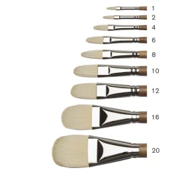 Winsor & Newton Pędzel koci język, syntetyczny Artists' Oil - - nr 10 > Pędzle Syntetyczne