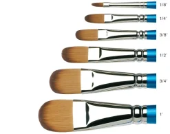 Winsor & Newton Pędzel koci język, syntetyczny Cotman, seria 668 - - krótka rączka, nr 1/2 > Pędzle Syntetyczne|Farby Do Kaligrafii
