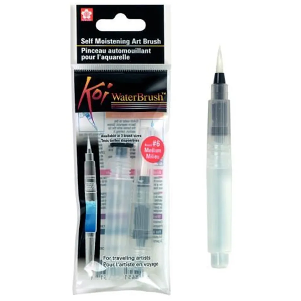 Sakura Pędzel na wodę Waterbrush, krótki - - duża końcówka, L > Waterbrush - Pędzle Na Wodę