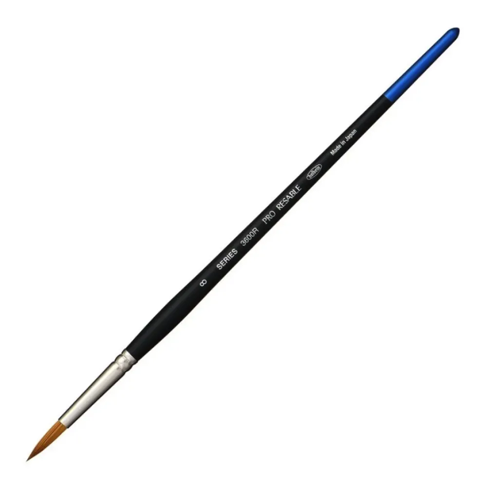 Holbein Pędzel okrągły, mieszany, Pro Resable, seria 3600R - - nr 10 > Pędzle Syntetyczne|Pędzle Naturalne