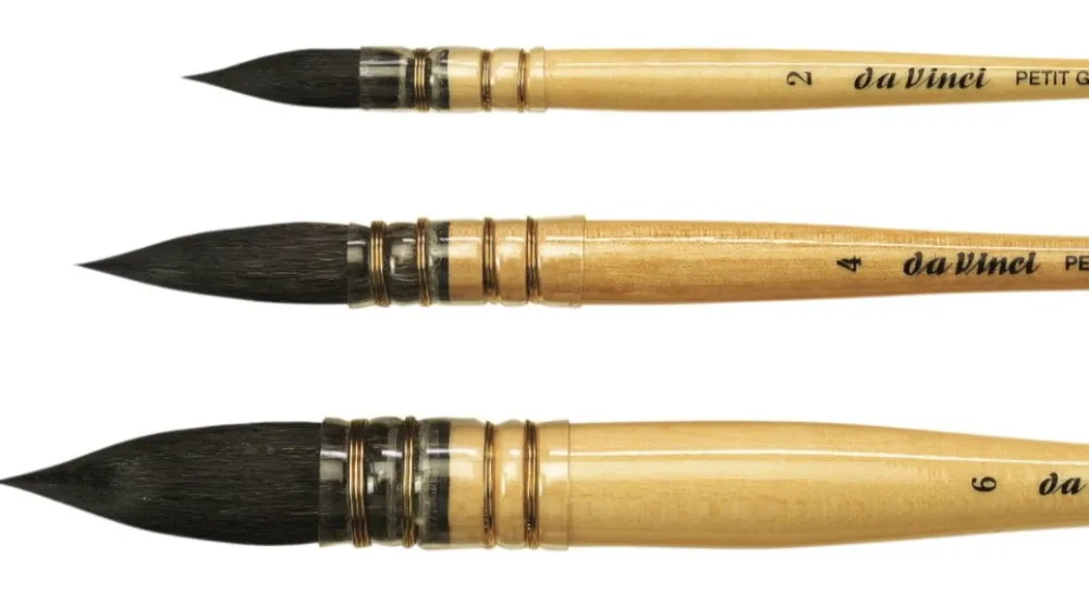 da Vinci Pędzel okrągły, naturalny, Wash Brush, seria 418 - - 3/0