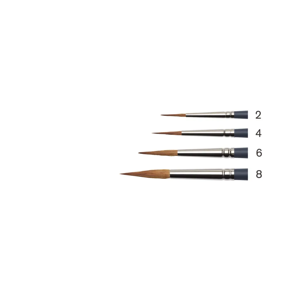 Winsor & Newton Pędzel okrągły spiczasty, syntetyczny sobol - - nr 4