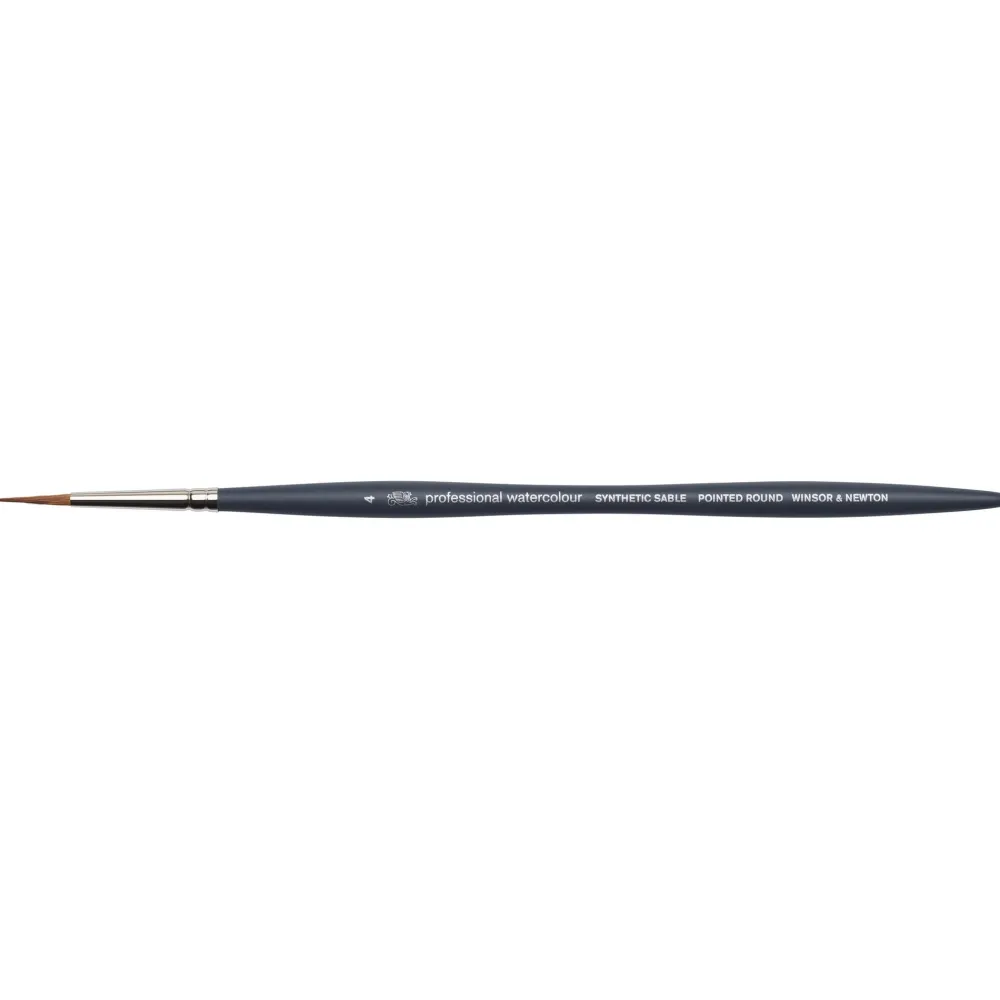 Winsor & Newton Pędzel okrągły spiczasty, syntetyczny sobol - - nr 4