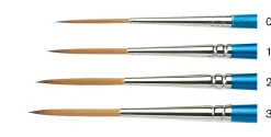 Winsor & Newton Pędzel okrągły, syntetyczny Cotman, seria 333 - - krótka rączka, nr 0
