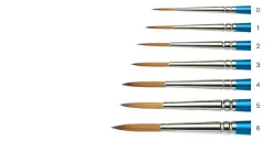 Winsor & Newton Pędzel okrągły, syntetyczny Cotman, seria 222 - - krótka rączka, nr 2