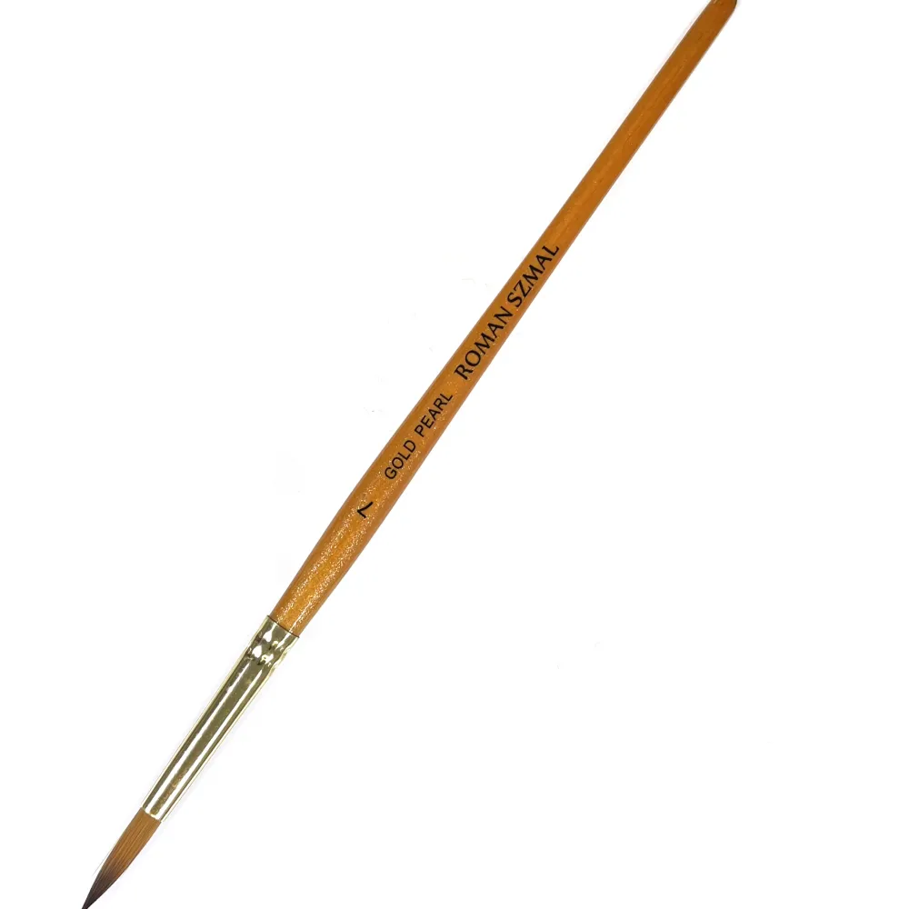 Roman Szmal Pędzel okrągły, syntetyczny, Gold Pearl - - nr 6 > Pędzle Syntetyczne