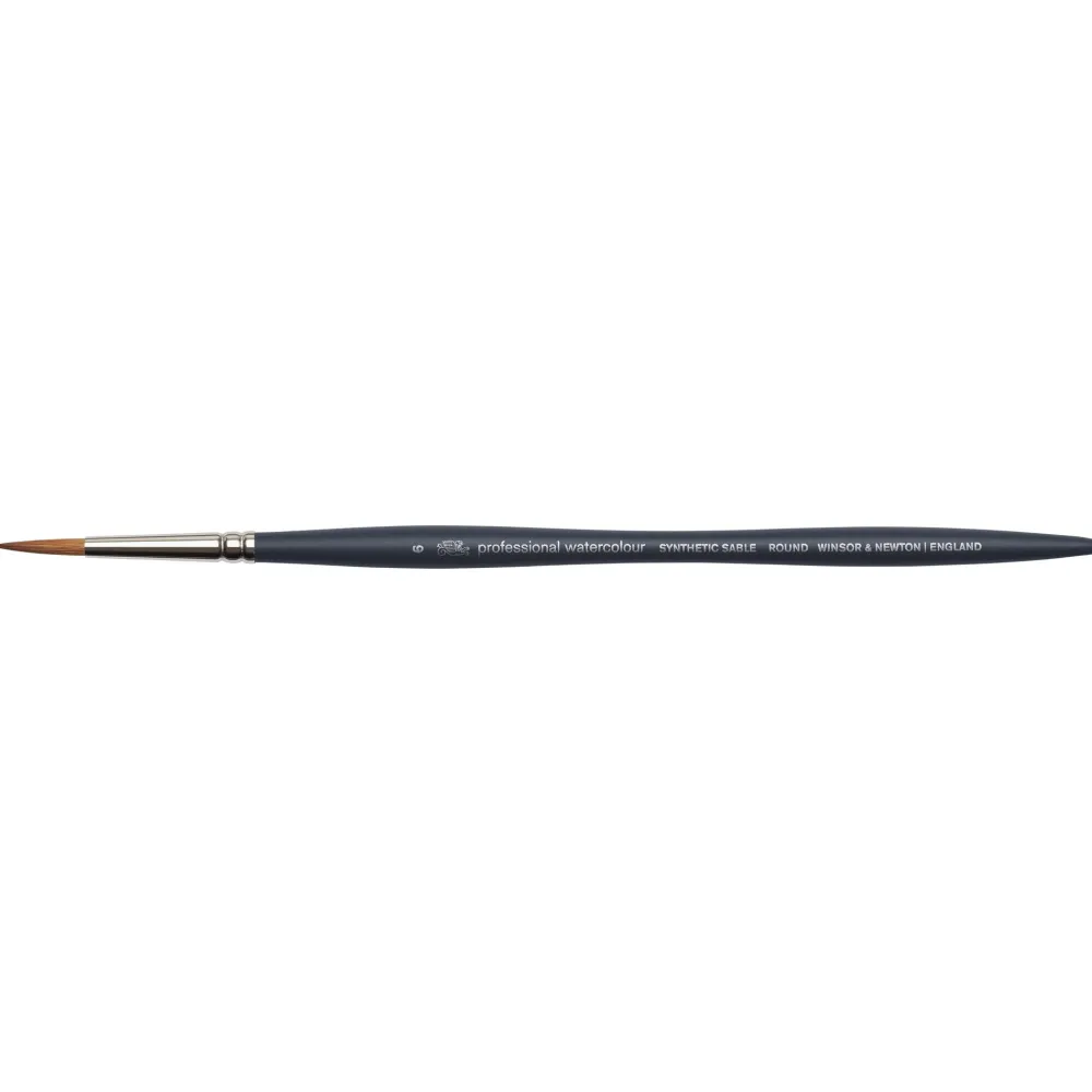 Winsor & Newton Pędzel okrągły, syntetyczny sobol - - nr 6 > Pędzle Syntetyczne