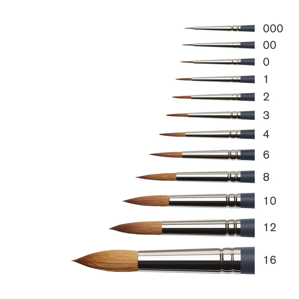 Winsor & Newton Pędzel okrągły, syntetyczny sobol - - nr 6 > Pędzle Syntetyczne