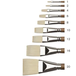 Winsor & Newton Pędzel płaski, syntetyczny Artists' Oil - - nr 4 > Pędzle Syntetyczne