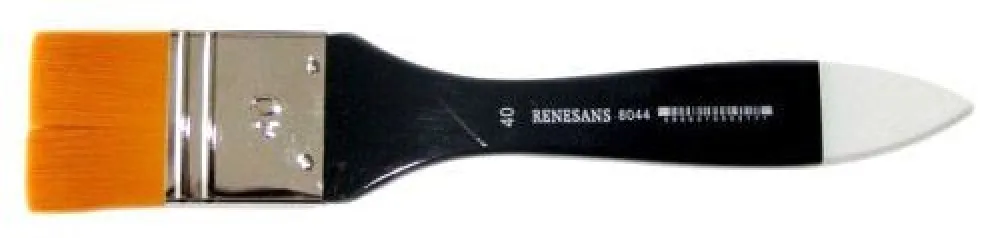 Renesans Pędzel płaski, syntetyczny, do tła, seria 8044 - - 40 mm > Pędzle Syntetyczne