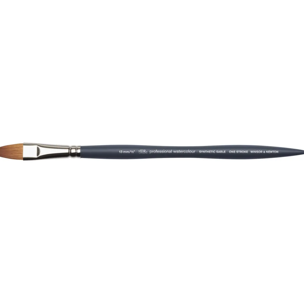 Winsor & Newton Pędzel płaski, syntetyczny sobol - - nr 1/2''
