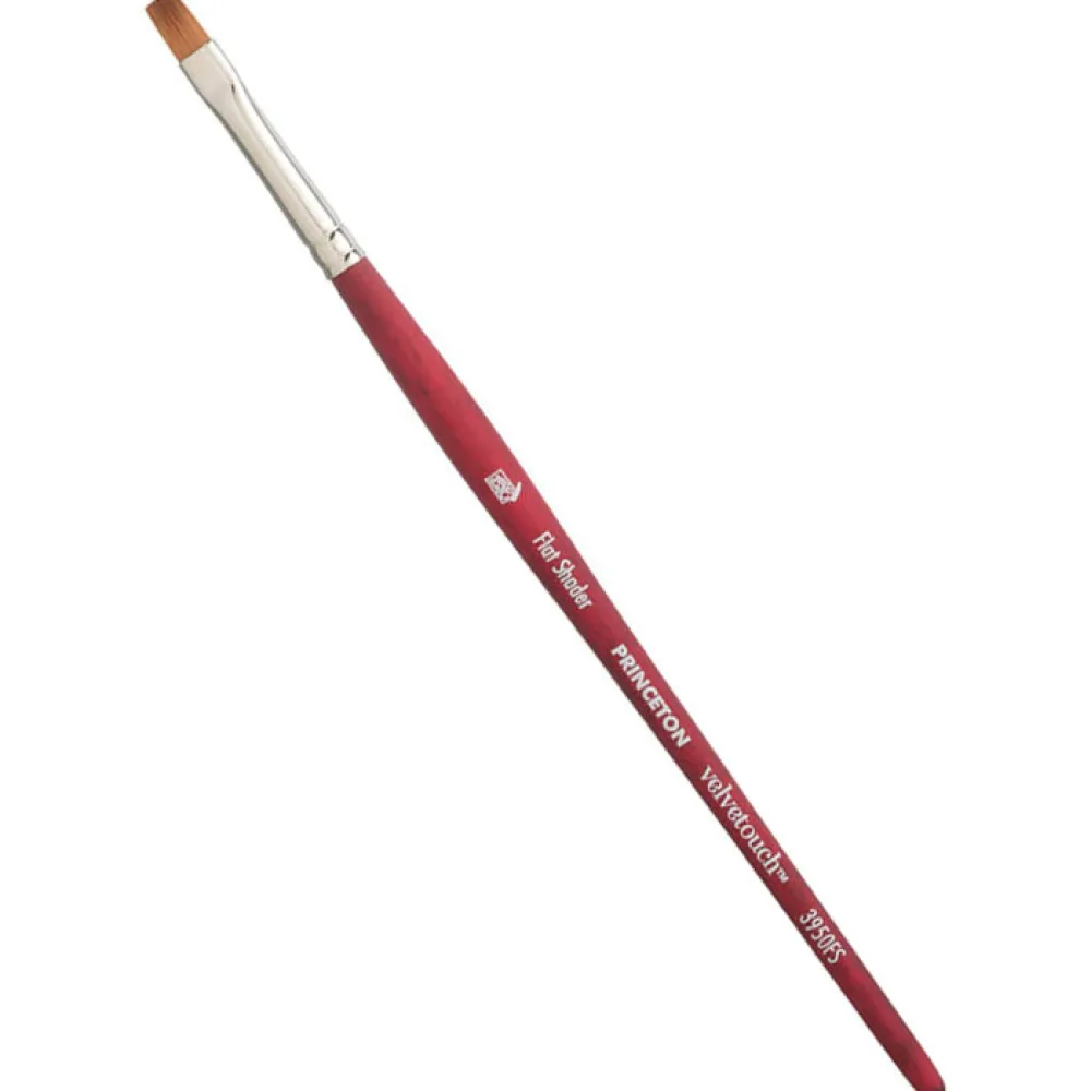 Princeton Pędzel płaski, syntetyczny Velvetouch - - nr 4 > Pędzle Syntetyczne