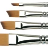 Winsor & Newton Pędzel skośny, syntetyczny Cotman, seria 667 - - rozmiar 3/8 > Pędzle Syntetyczne