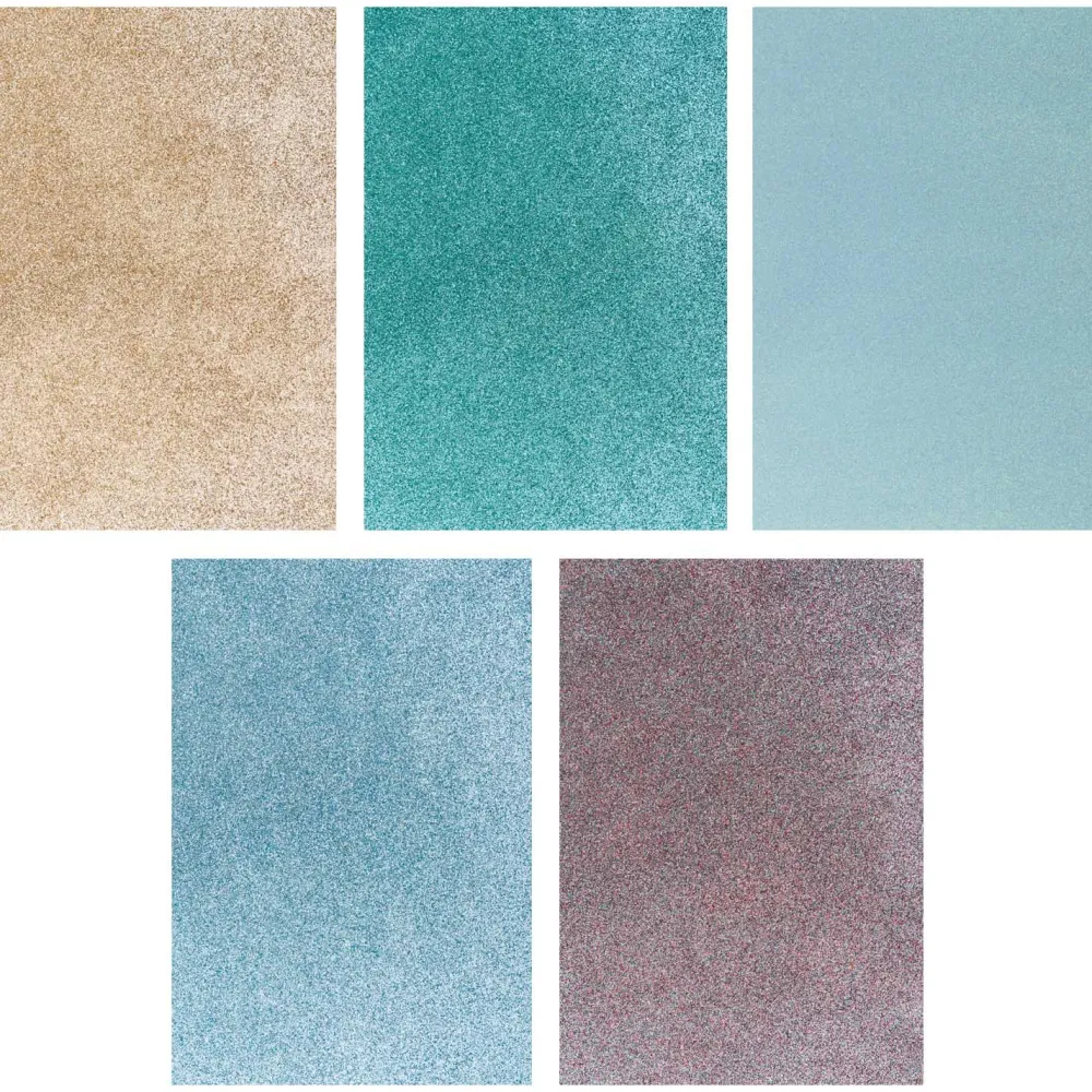Rico Design Pianki kreatywne 20 x 30 cm - - brokatowe, 10 arkuszy > Pianka Pcv