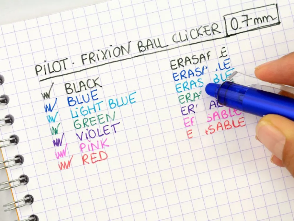 Pilot Pióro kulkowe, długopis ścieralny Frixion - - niebieskie, 0,7 mm