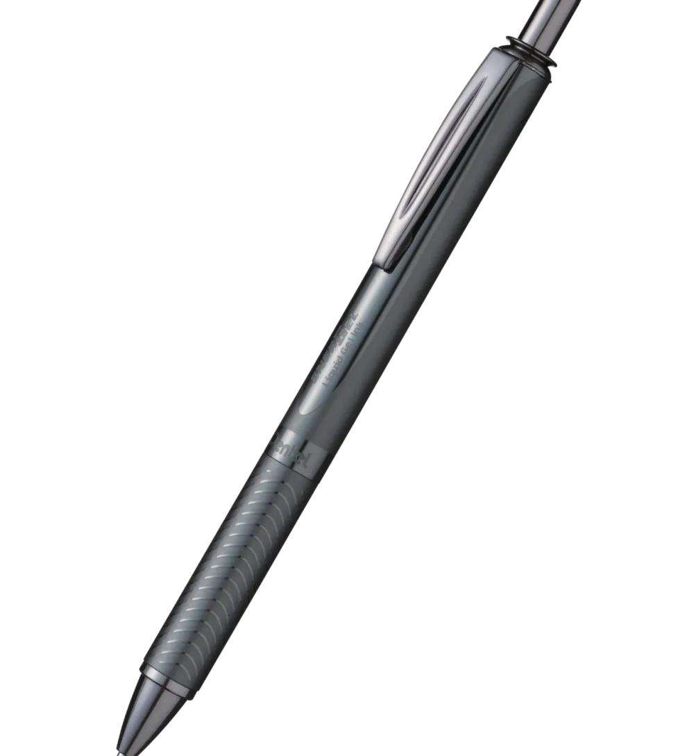 Pentel Pióro kulkowe EnerGel aluminiowe - - metaliczna czerń, 0,7 mm > Pióra Kulkowe