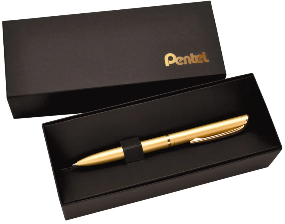 Pentel Pióro kulkowe EnerGel 2007 edycja limitowana - - złote 0,7 mm