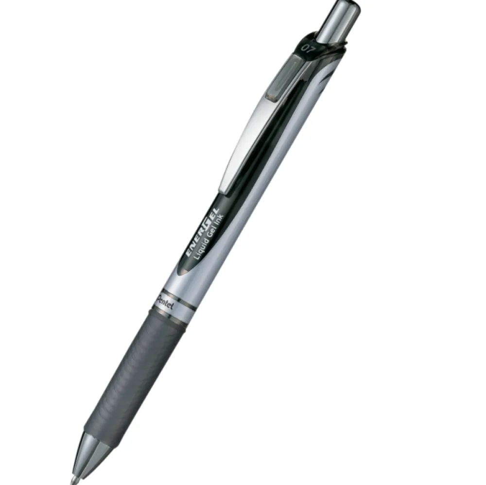 Pentel Pióro kulkowe EnerGel - - czarne, 0,7 mm > Pióra Kulkowe