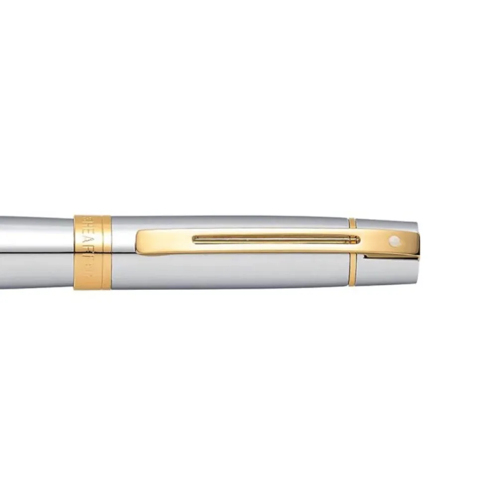 Sheaffer Pióro kulkowe 300 - - Bright Chrome Gold Trim