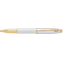 Sheaffer Pióro kulkowe 100 - - Chrome Gold Trim > Pióra Kulkowe