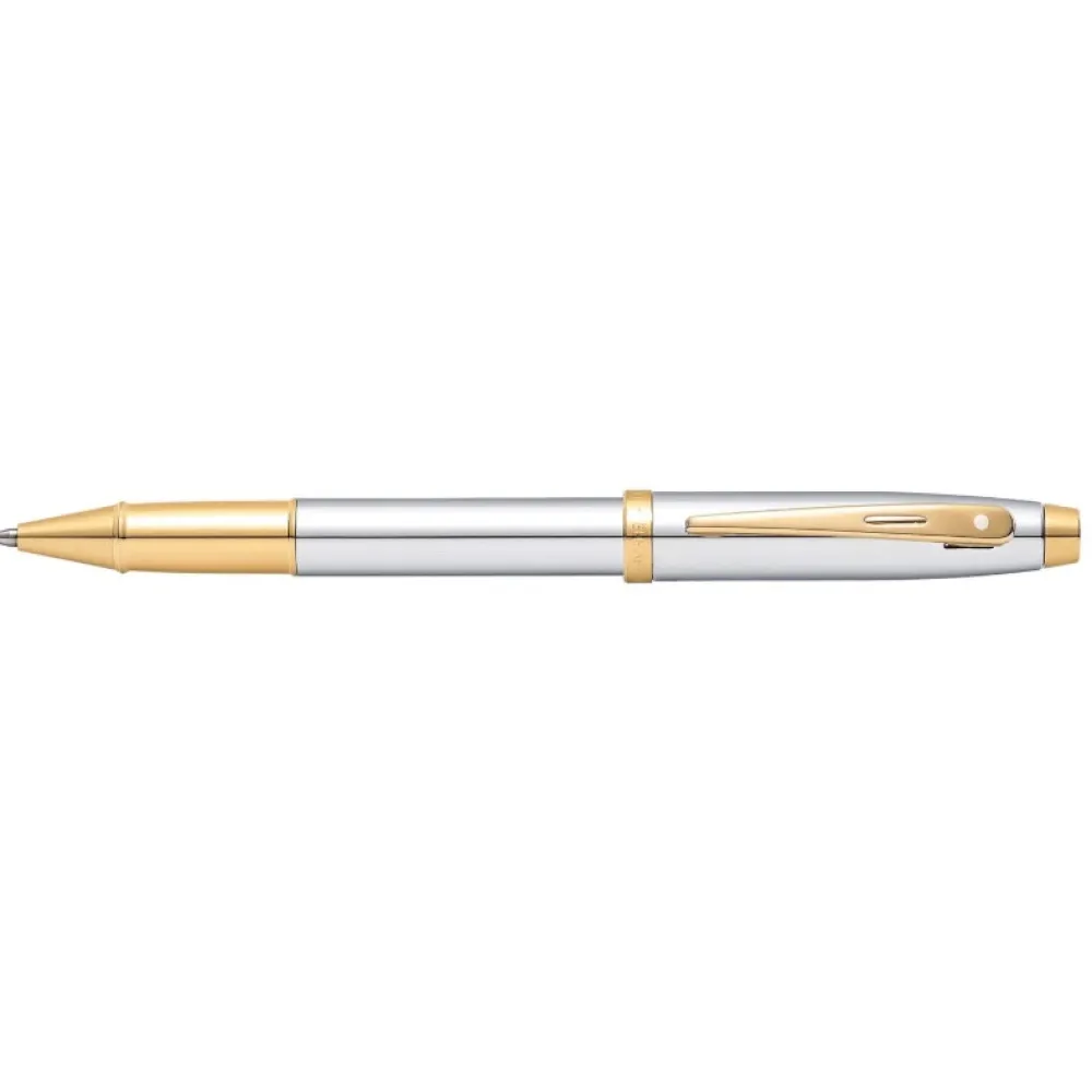 Sheaffer Pióro kulkowe 100 - - Chrome Gold Trim > Pióra Kulkowe