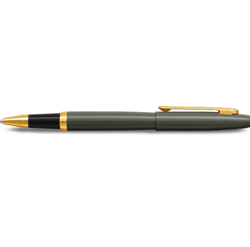 Sheaffer Pióro kulkowe VFM - - Glossy Light Gray Gold Trim