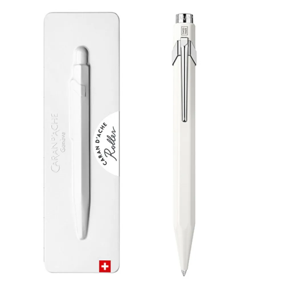 Caran d'Ache Pióro kulkowe 849 w etui - - białe, M > Pióra Kulkowe