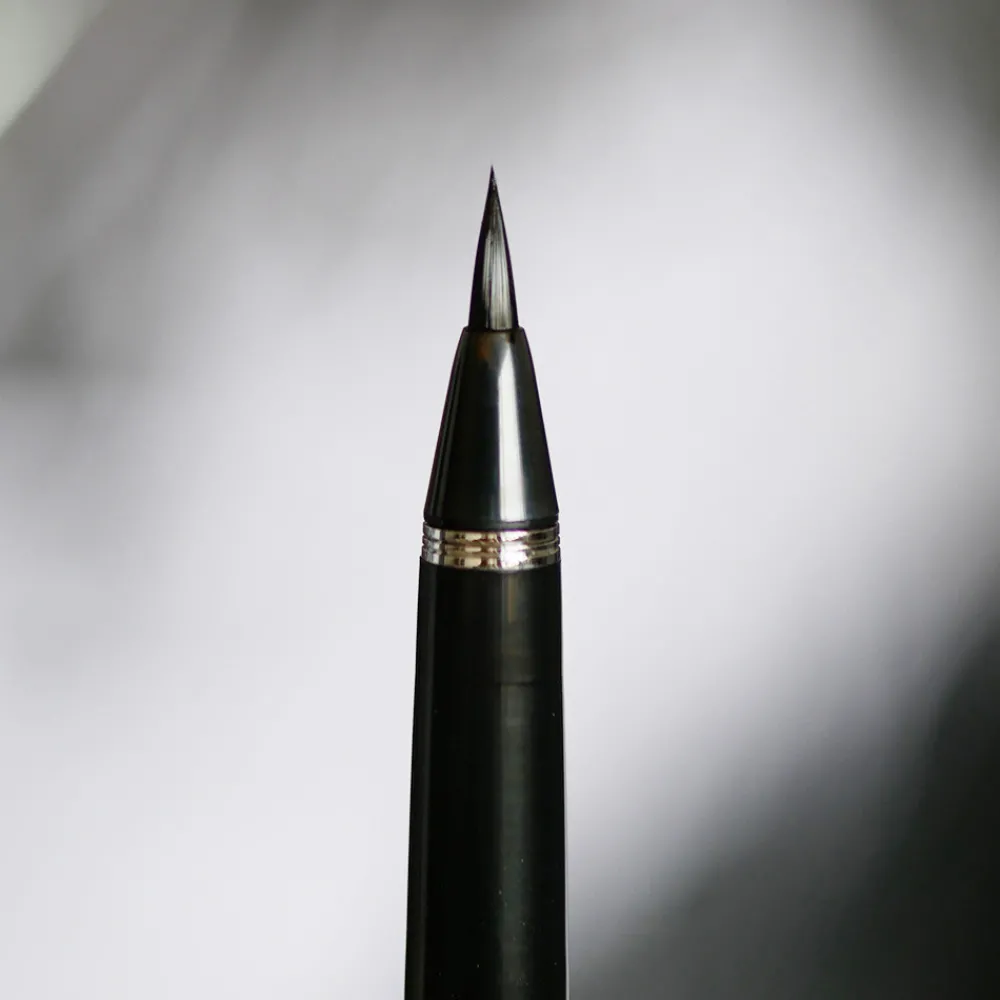 Kuretake Pióro pędzelkowe do kaligrafii Mannen Mouhitsu - - Navy