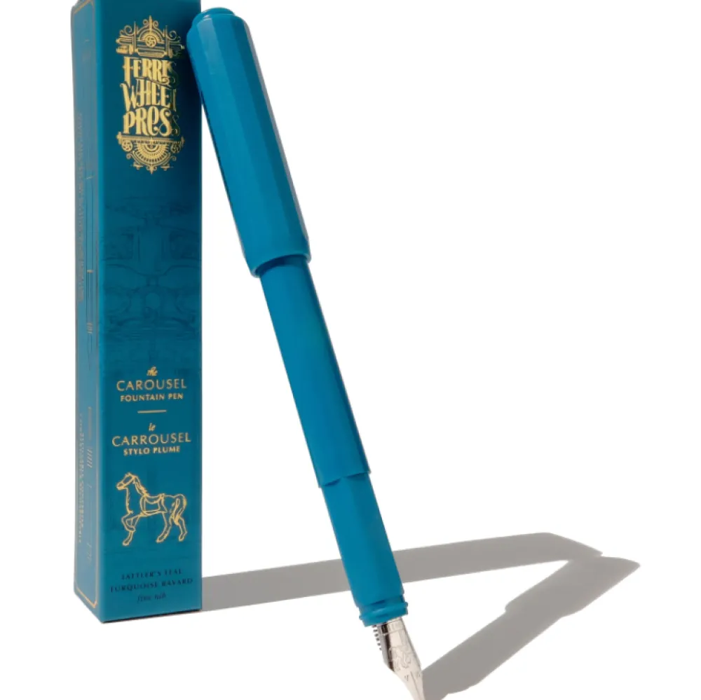Ferris Wheel Press Pióro wieczne Carousel - - Tattler's Teal, F