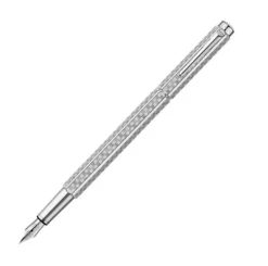 Caran d'Ache Pióro wieczne Ecridor Damier w etui - - Platinum M > Pióra Wieczne