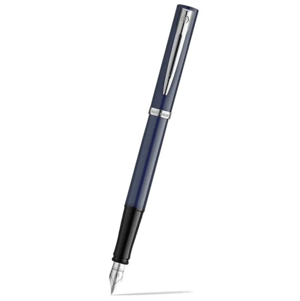 Waterman Pióro wieczne Impression - - Blue Chrome Trim M