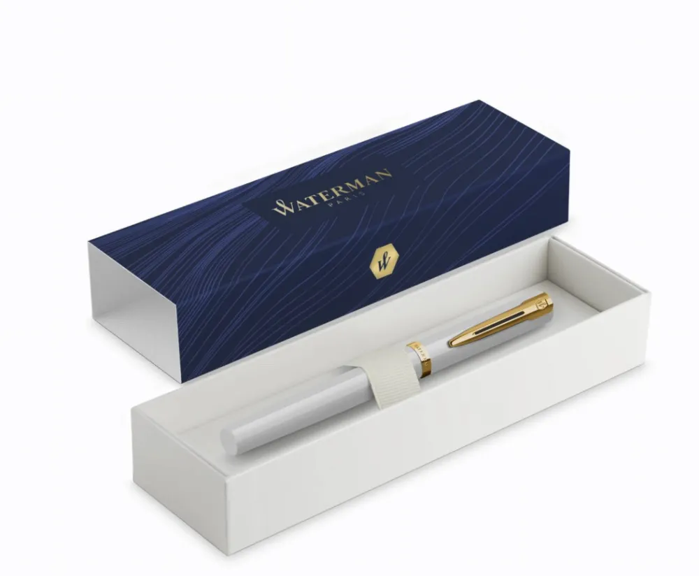 Waterman Pióro wieczne Impression - - White Gold Trim M