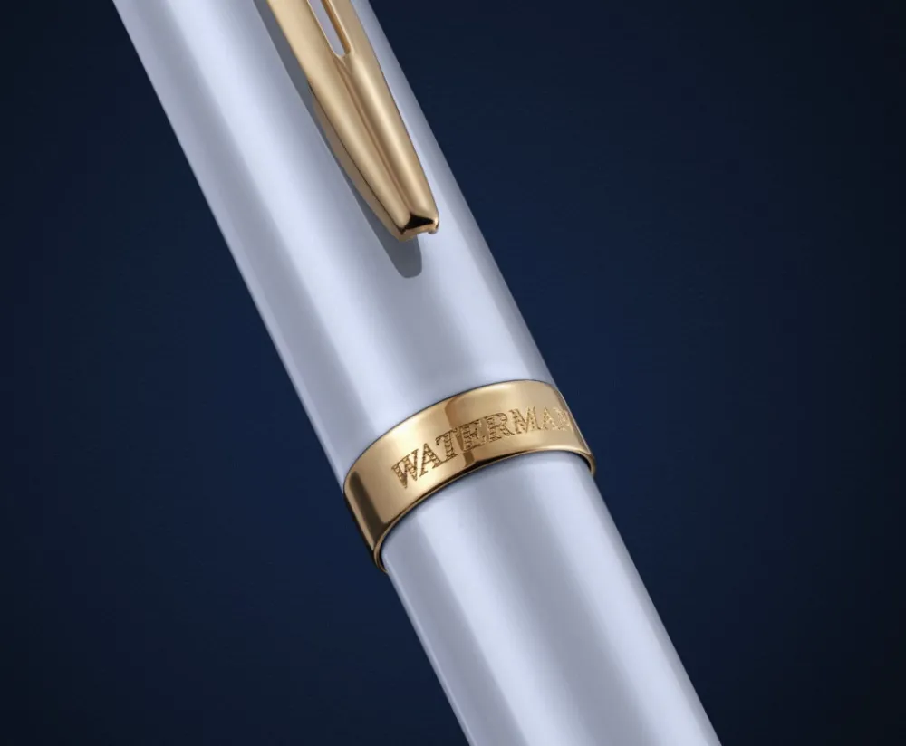 Waterman Pióro wieczne Impression - - White Gold Trim M