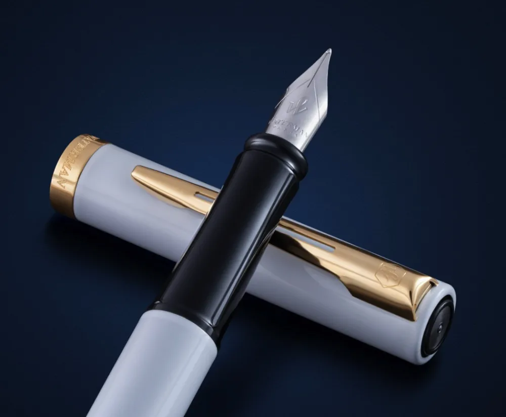 Waterman Pióro wieczne Impression - - White Gold Trim M
