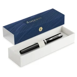 Waterman Pióro wieczne Impression - - Black Silver Trim F