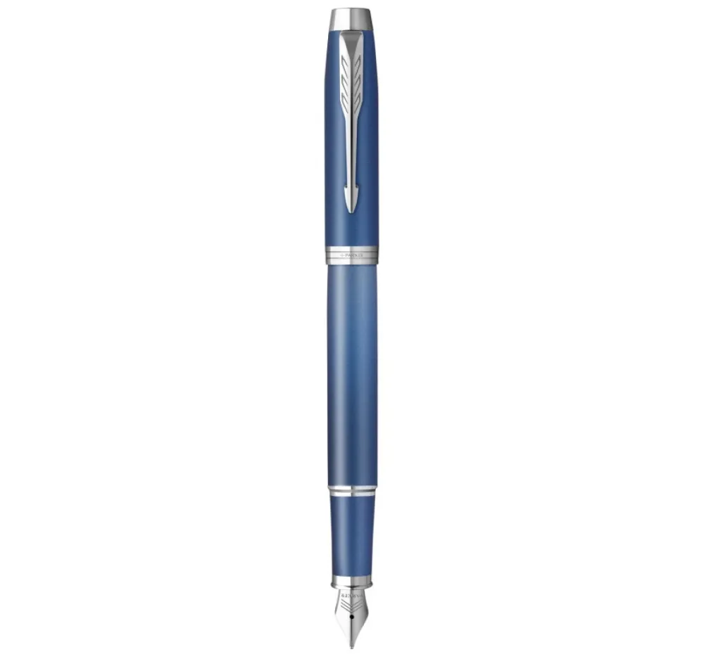 Parker Pióro wieczne IM Rituals w etui - - Blue & Silver Trim F > Pióra Wieczne