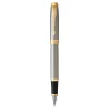 Parker Pióro wieczne IM w etui - - Brushed Metal & Gold Trim, F > Pióra Wieczne